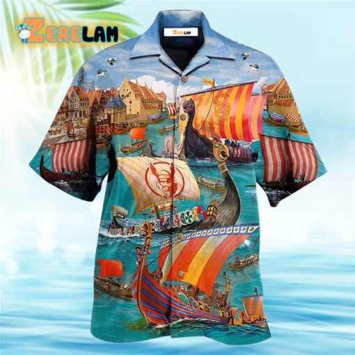 Sailing Viking Let War Hawaiian Shirt