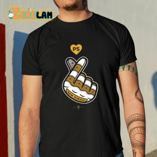 San Diego Finger Heart Shirt