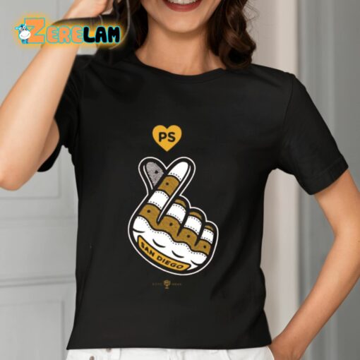 San Diego Finger Heart Shirt