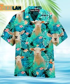 Sheep Tropical Custom Hawaiian Shirt
