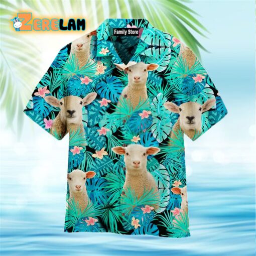 Sheep Tropical Custom Hawaiian Shirt