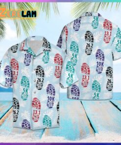 Shoes Print Marathon Hawaiian Shirt