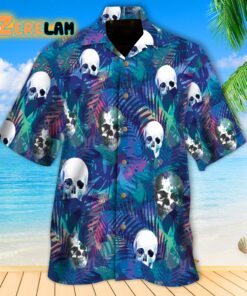 Skull Palm Tropical Hawaiian Shirt