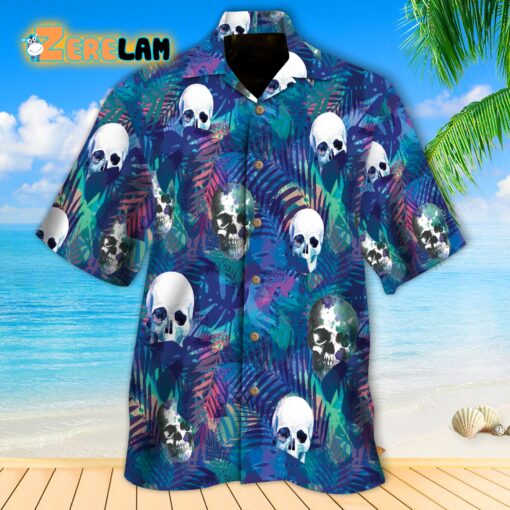 Skull Palm Tropical Hawaiian Shirt