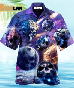 Skull Planet Galaxy Hawaiian Shirt