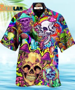 Skull Rainbow Smile Hawaiian Shirt