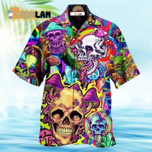 Skull Rainbow Smile Hawaiian Shirt