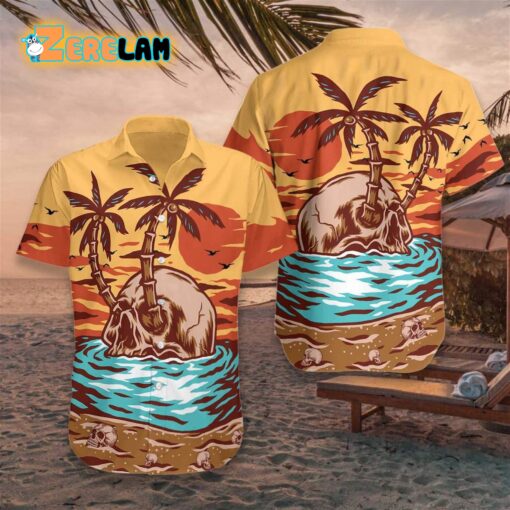 Skull Summer Beach Hawaiian Shirt