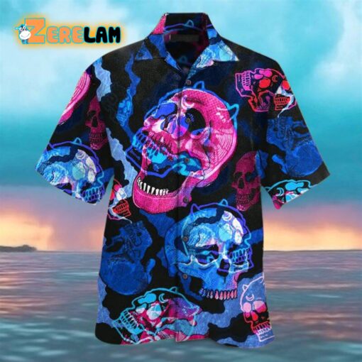 Skull Sun Hawaiian Shirt