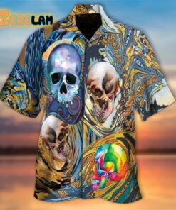 Skulls Wave Hawaiian Shirt