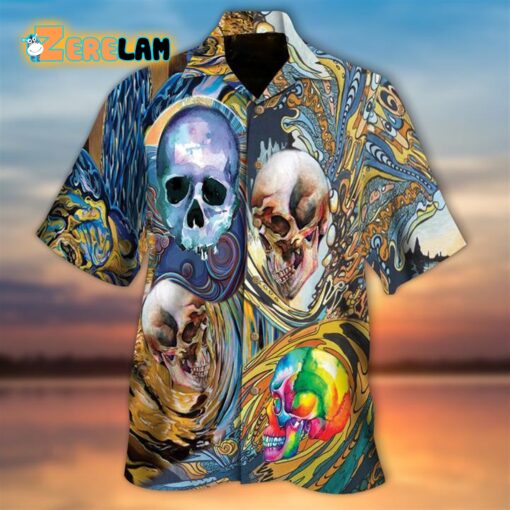 Skulls Wave Hawaiian Shirt