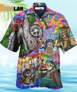 Sloth Love Animals Cute Style Hawaiian Shirt