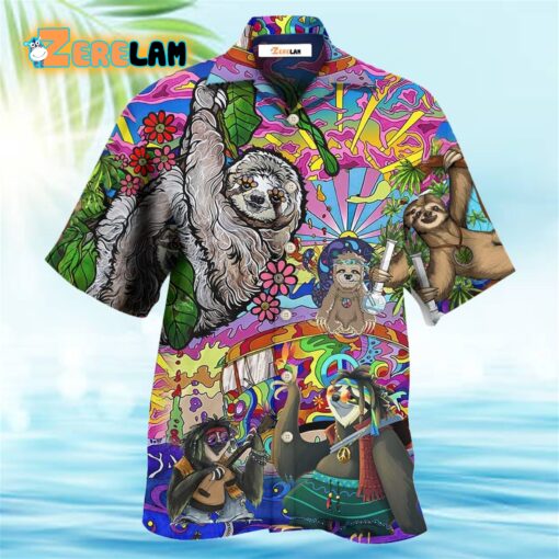 Sloth Love Animals Cute Style Hawaiian Shirt