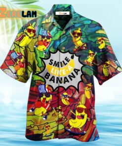 Smile Like Funny Bananas Hawaiian Shirt