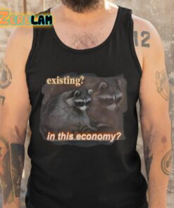 Snazzy Seagull Existing In This Economy Raccoon Shirt 6 1