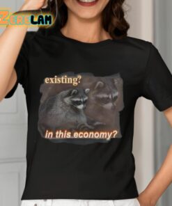 Snazzy Seagull Existing In This Economy Raccoon Shirt 7 1