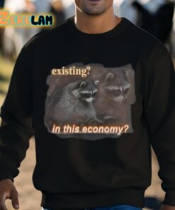 Snazzy Seagull Existing In This Economy Raccoon Shirt 8 1