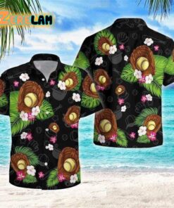 Softball Beach Vibe Tropical Hawaiian Shirt