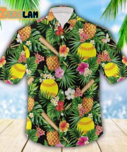 Softball Tropical Full Hawaiian Shirt
