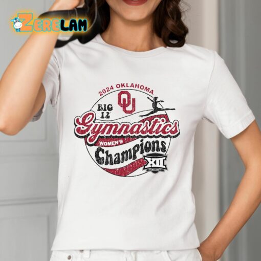 Sooners 2024 Big 12 Women’s Gymnastics Champions Shirt