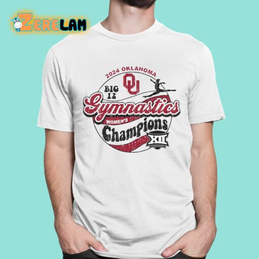 Sooners 2024 Big 12 Women’s Gymnastics Champions Shirt