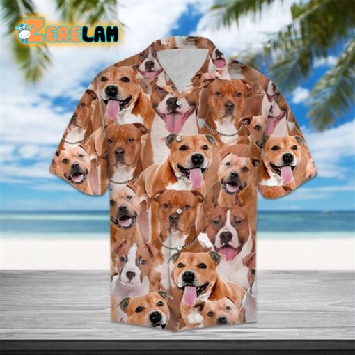 Staffordshire Terrier Hawaiian Shirt