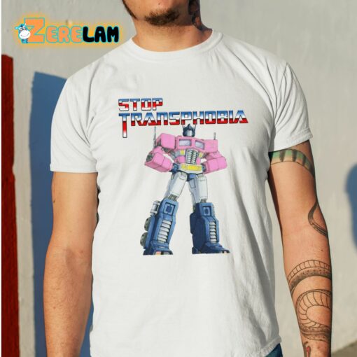Stop Transphobia Robot Shirt