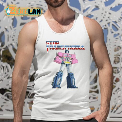 Stop Transphobia Robot Shirt