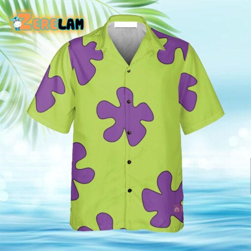 Summer Casual Patrick Star Cartoon Image Printing Costume Cosplay Hawaiian Shirt