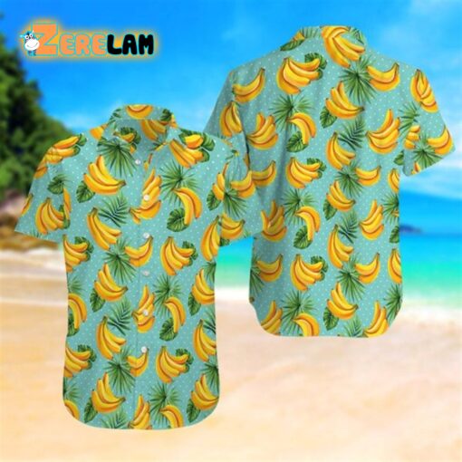 Summer Time Banana Tropical Hawaiian Shirt