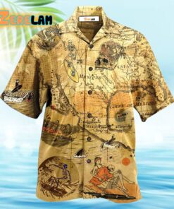 Surfing Skeleton Vintage Hawaiian Shirt