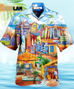 Surfing Store And Beach Hawaiian Shirt