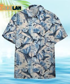 Swimming Shark Hawaiian Shirt