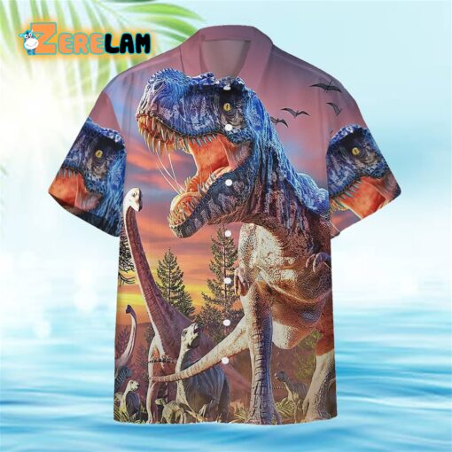 T-Rex Attack Hawaiian Shirt