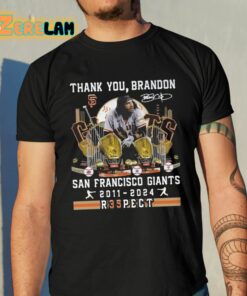 Thank You Brandon Giants 2011 2024 R35pect Shirt 10 1
