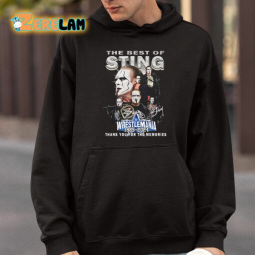 The Best Of Sting Steve Borden 1985-2024 Thank You For The Memories Shirt