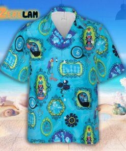 The Haunted Mansion Blue Hawaiian Shirt