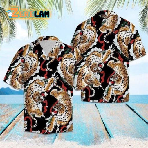 Tiger Beauty Hippie Hawaiian Shirt