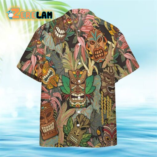 Tiki Head Hawaiian Shirt