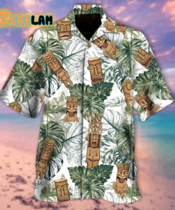 Tiki Mask Tropical Hawaiian Shirt