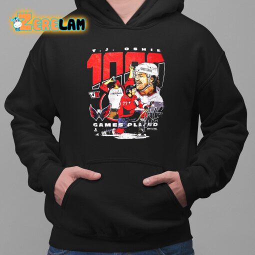 Tj Oshie 1000 Game Players Shirt