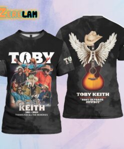 Toby Keith 1961-2024 RIP Cowboy Thank You For All The Memories Shirt