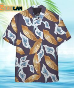 Tom Selleck Magnum Pi Calla Lily Purple Custom Hawaiian Shirt