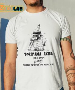 Toriyama Akira 1955-2024 Thank You For The Memories Shirt