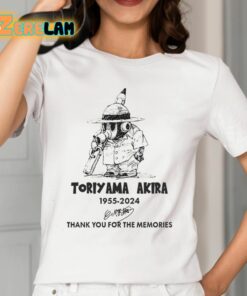 Toriyama Akira 1955 2024 Thank You For The Memories Shirt 12 1