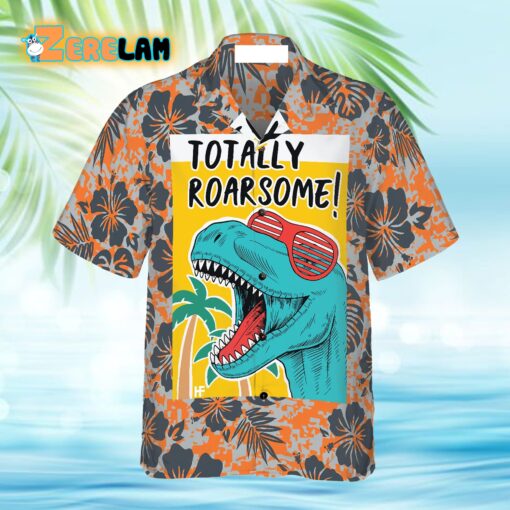 Totally Awesome T-Rex Dinosaur Hawaiian Shirt