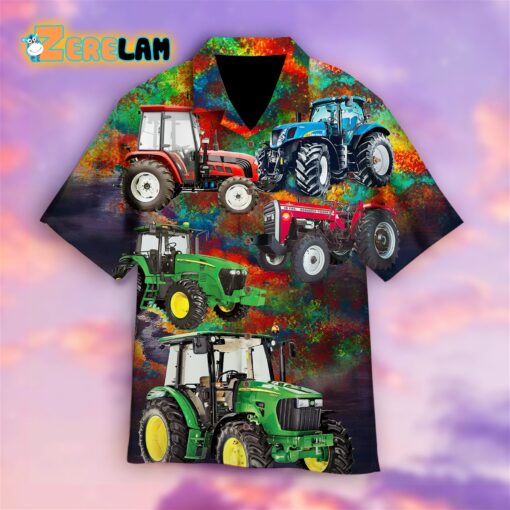 Tractor Art Hawaiian Shirt