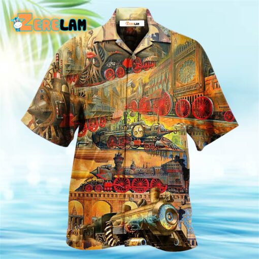 Train My Life Is A Train Hawaiian Shirt