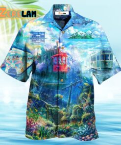 Tram Fantasy On The Ocean Hawaiian Shirt