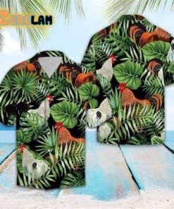 Tropical Chicken Hawaiian Shirt